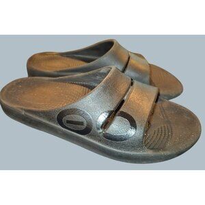 Oofos Ooriginal Unisex Slide Sandals Womens 8 Black Foam Comfort Recovery Footwe
